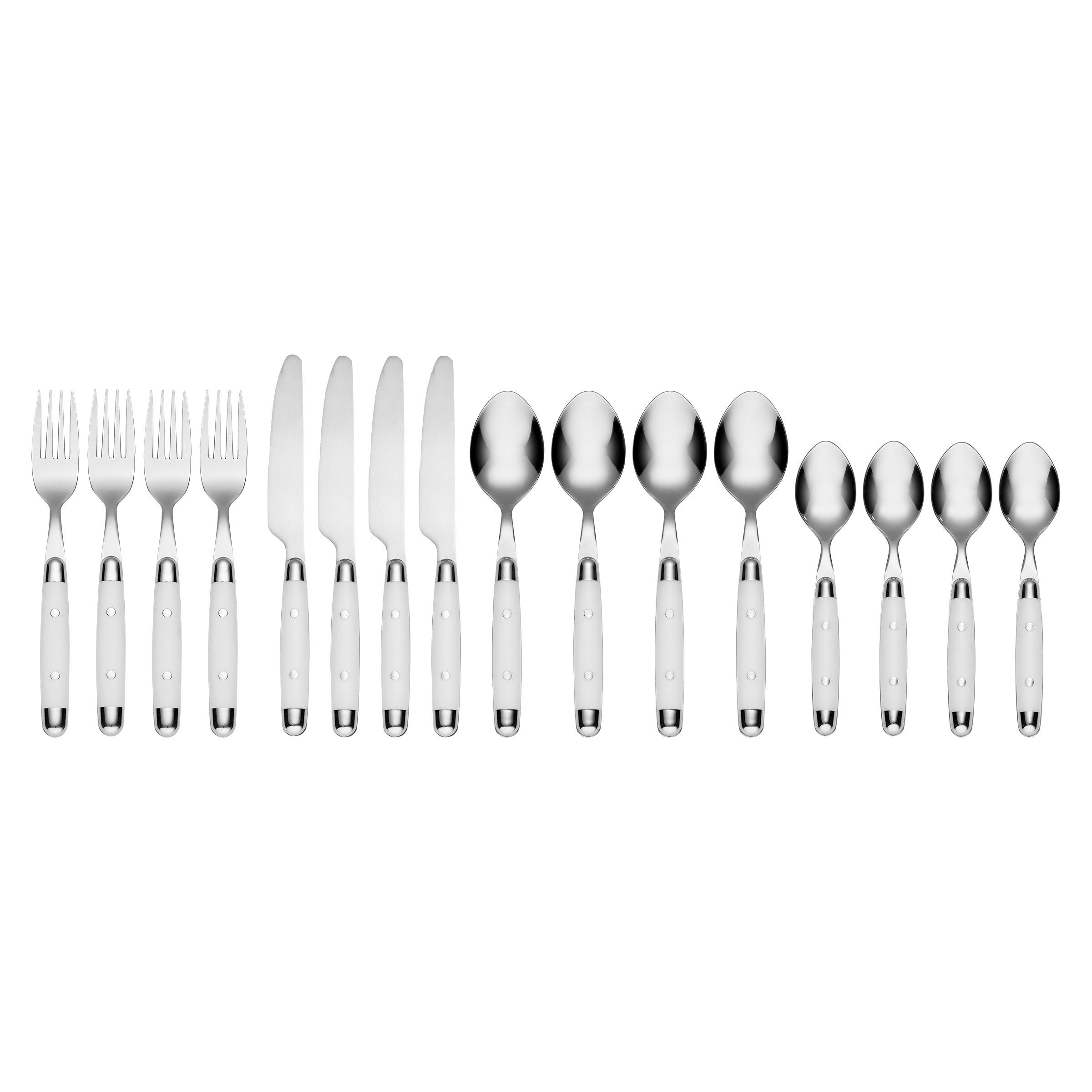 Jubilee White 16-Piece Flatware Set - Image 3