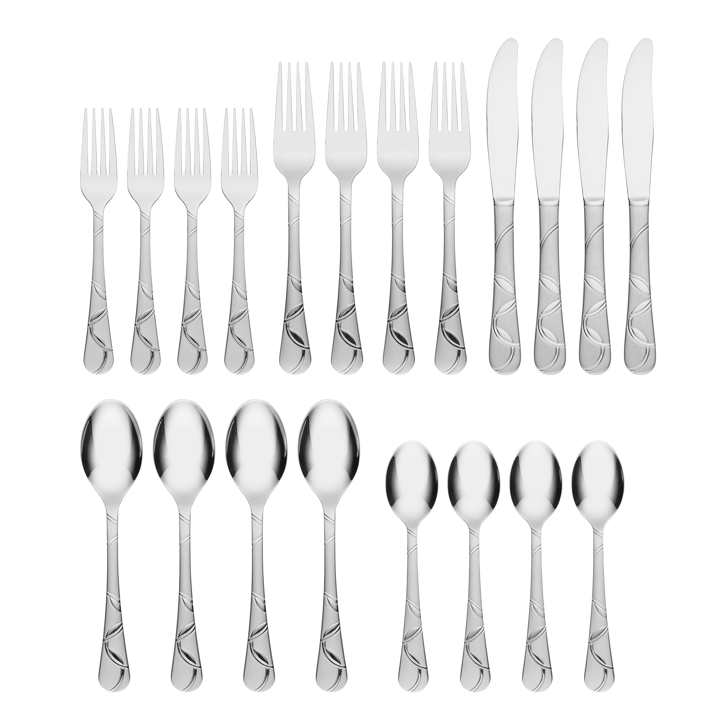 Felicity Sand 20-Piece Flatware Set - Image 2