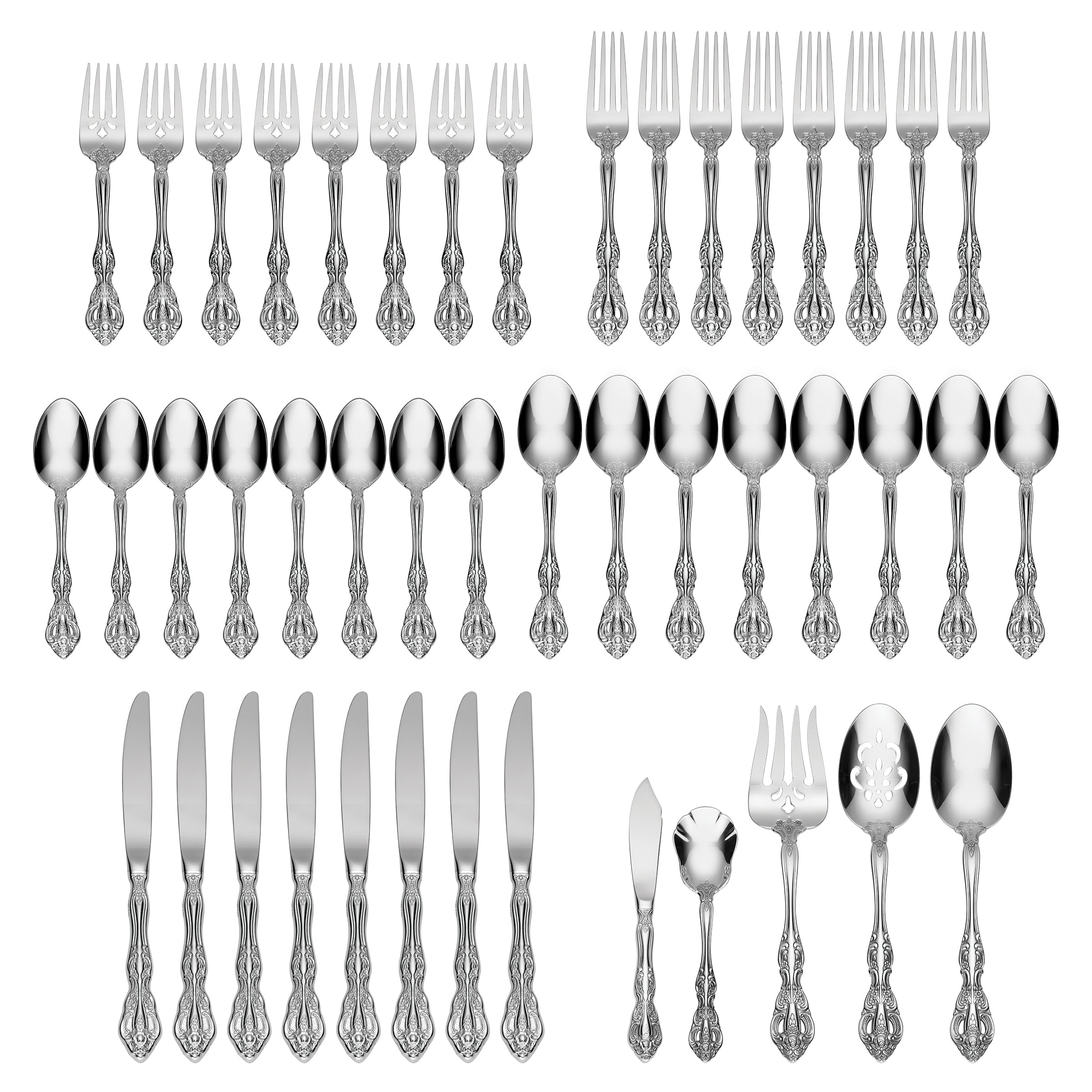 Michelangelo 45-Piece Flatware Set - Image 2