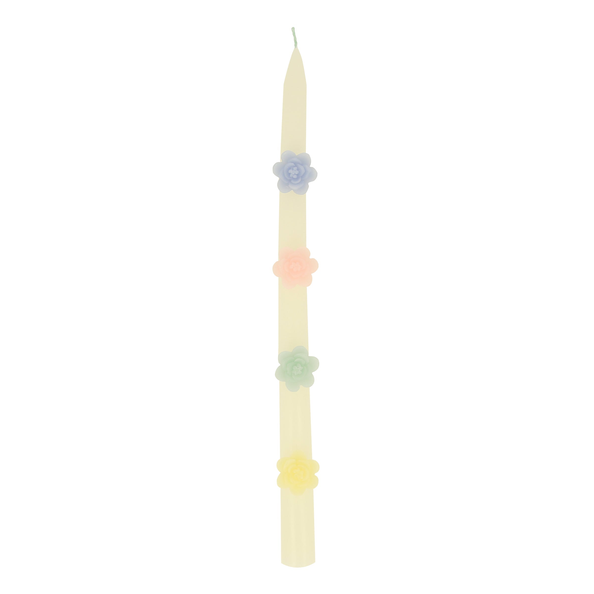 Pastel Flowers Taper Candles. Set of 2 - Image 3