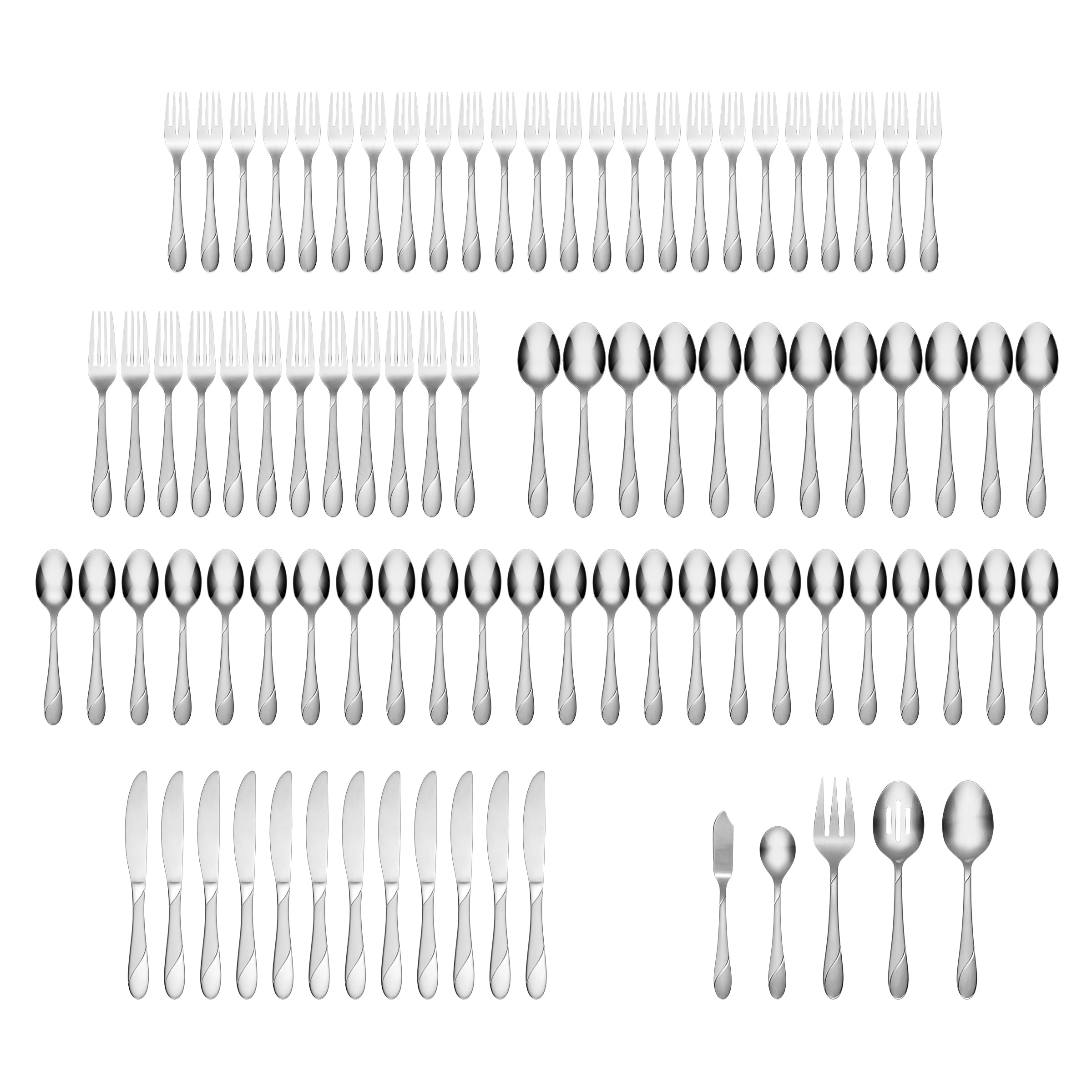 Swirl Sand 89-Piece Flatware Set - Image 2