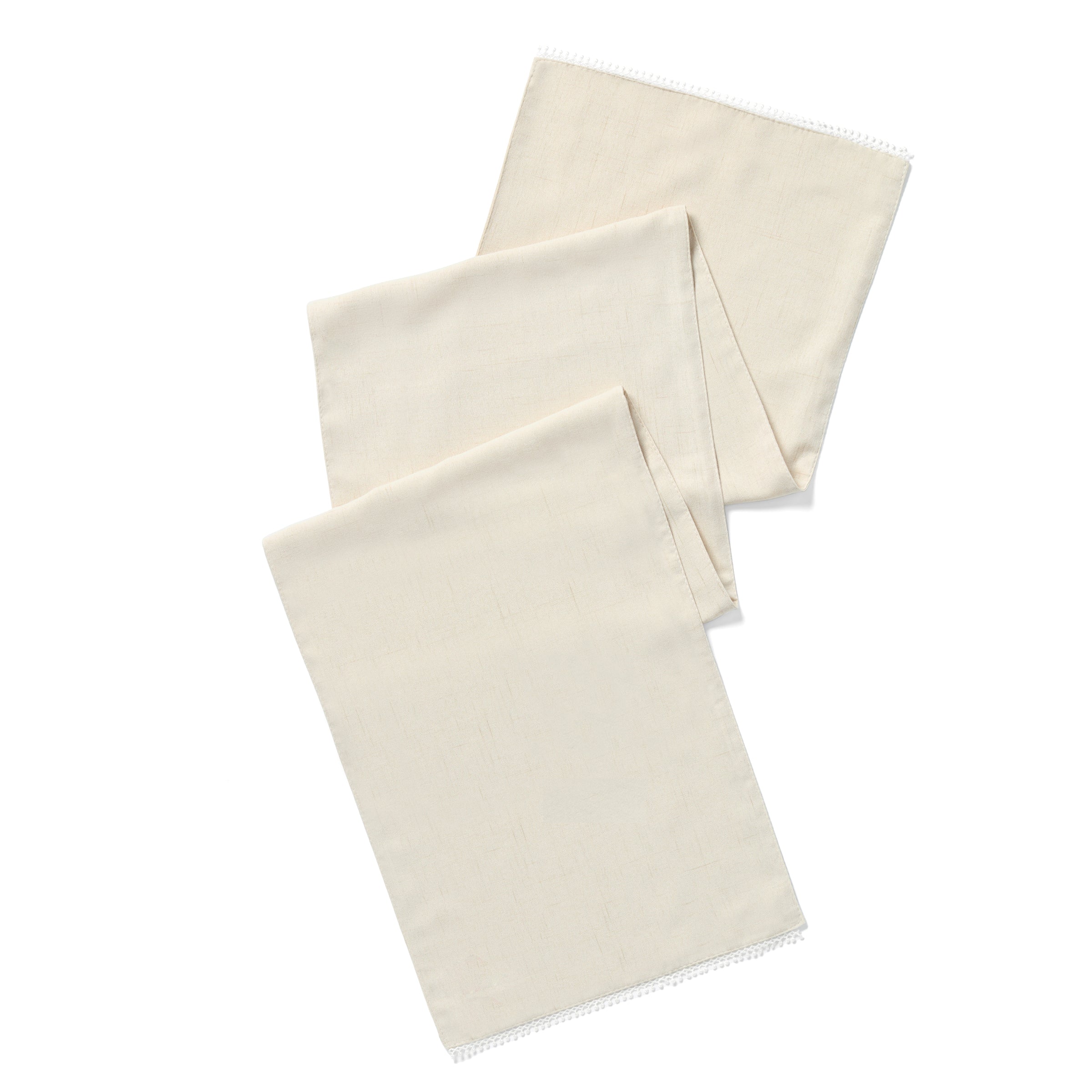 French Perle Natural 70x14 Table Runner - Image 2