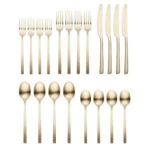 Alternative view of Beacon Champagne Satin 20-Piece Flatware Set