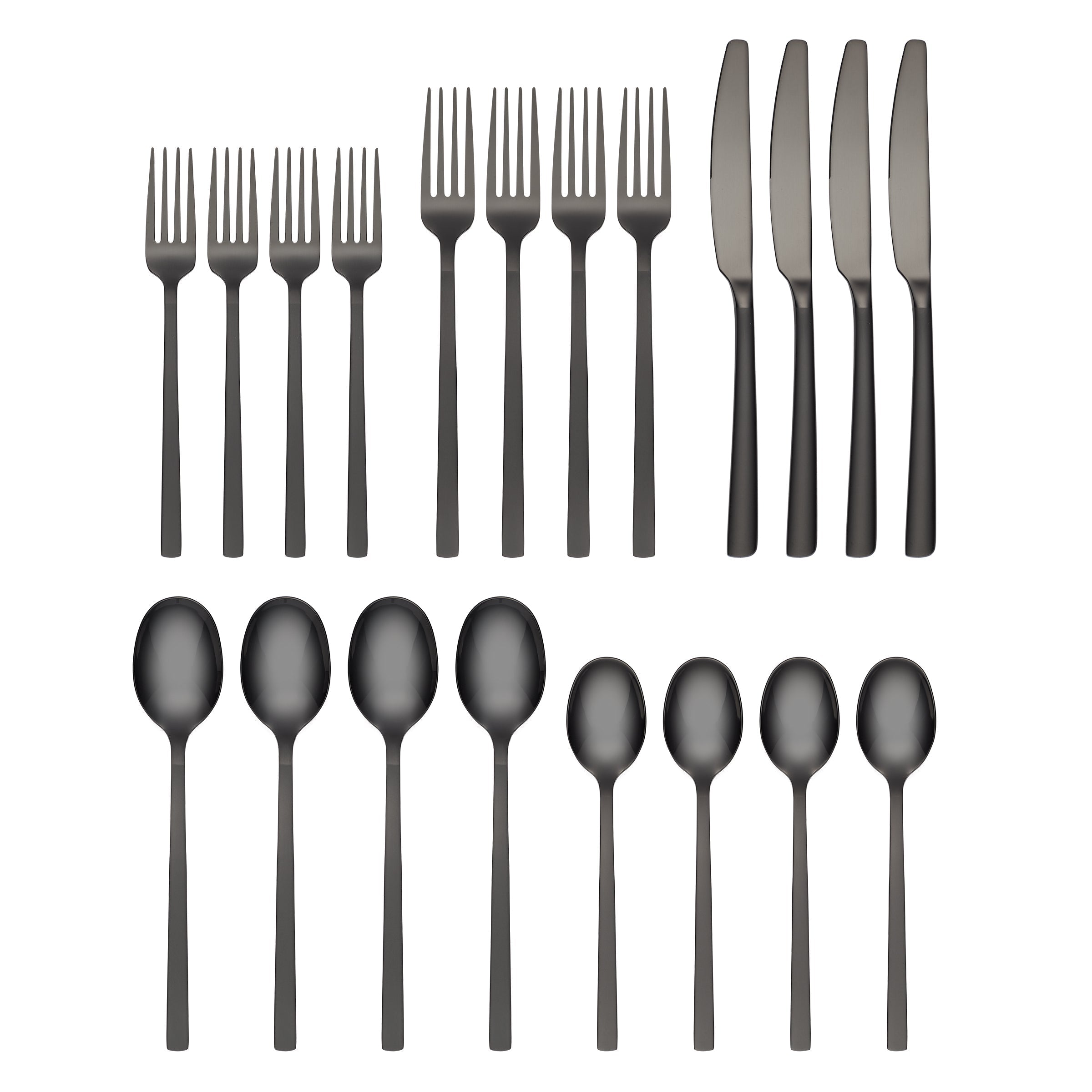 Beacon Black Sand Mirror 20-Piece Flatware Set - Image 2