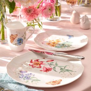 Alternative view of Butterfly Meadow Fritillary Dinner Plate