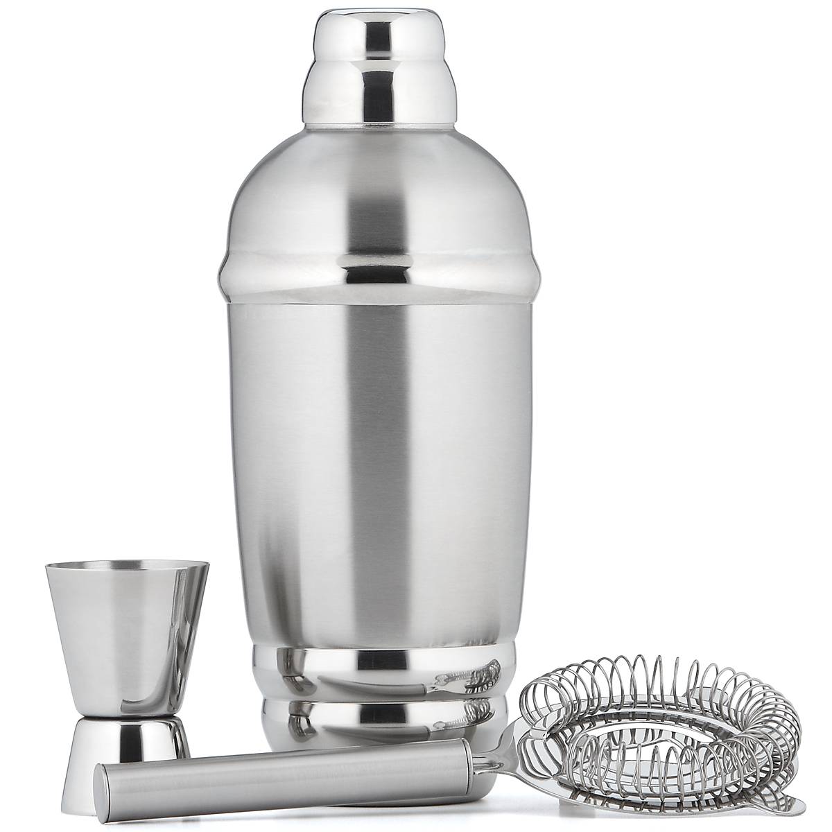 Tuscany Classics Stainless Steel Cocktail Shaker & Strainer Set - Image 2