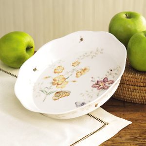 Alternative view of Butterfly Meadow Pie Dish