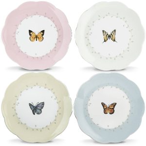 Alternative view of Butterfly Meadow 4-Piece Dessert Set