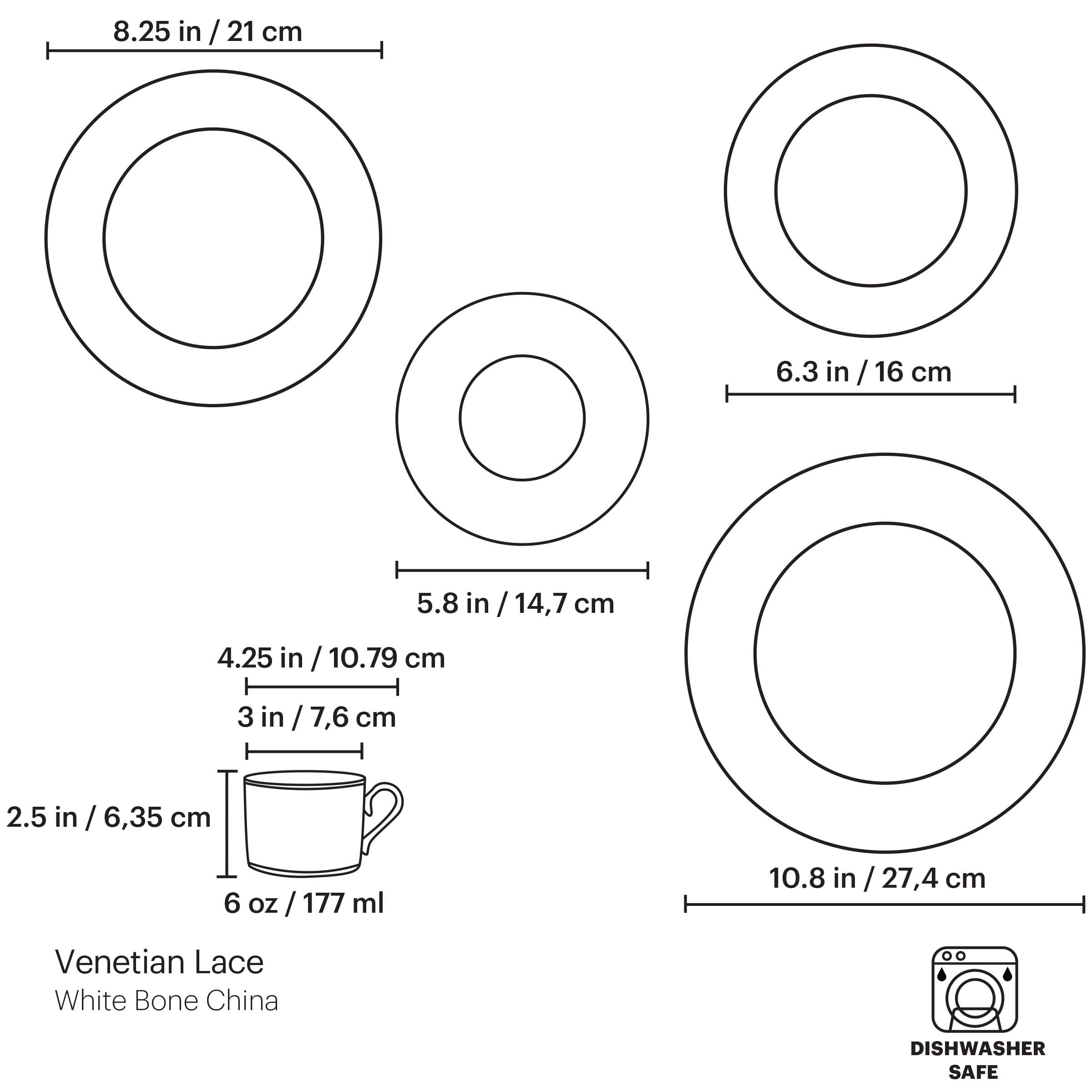 Venetian Lace 5-Piece Place Setting - Image 9