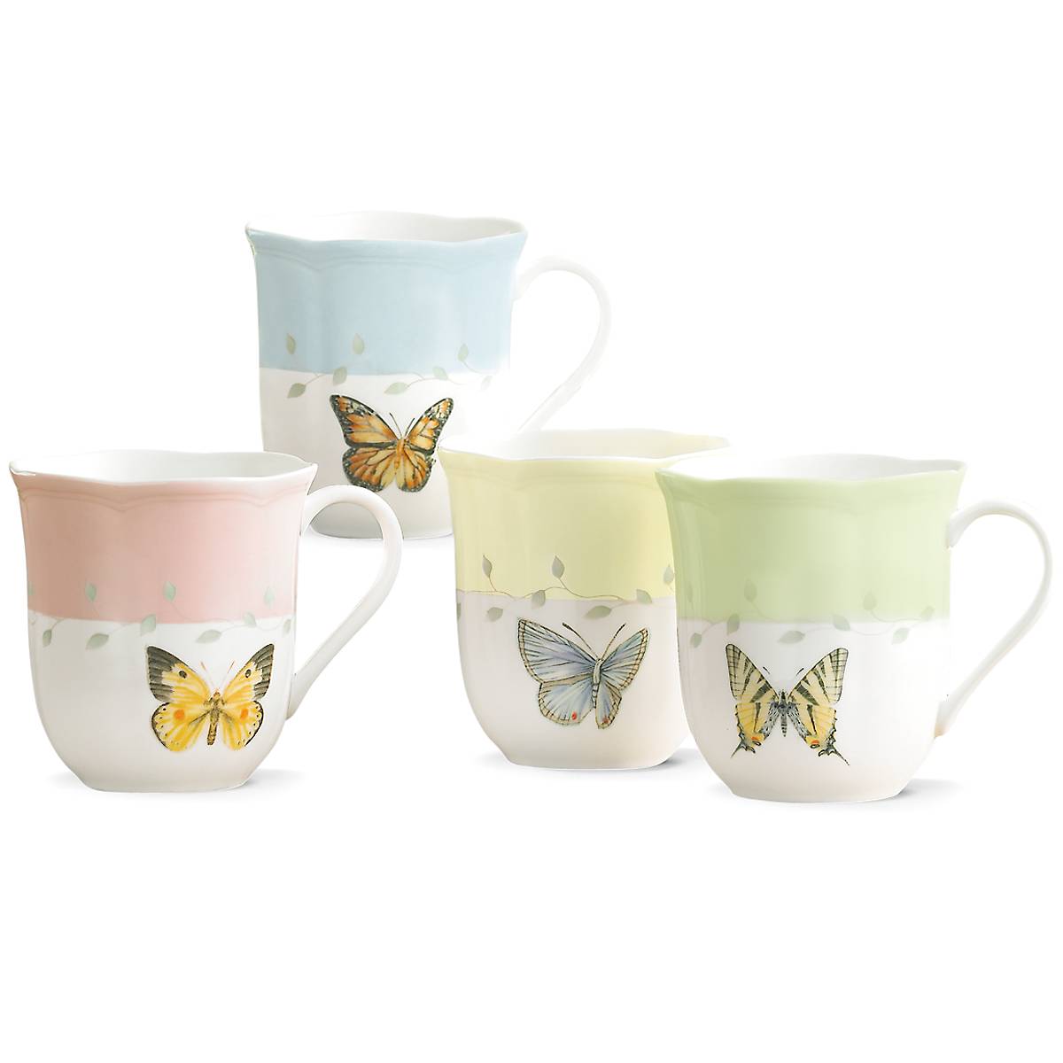 Butterfly Meadow Colors Mugs. Set of 4 - Image 3