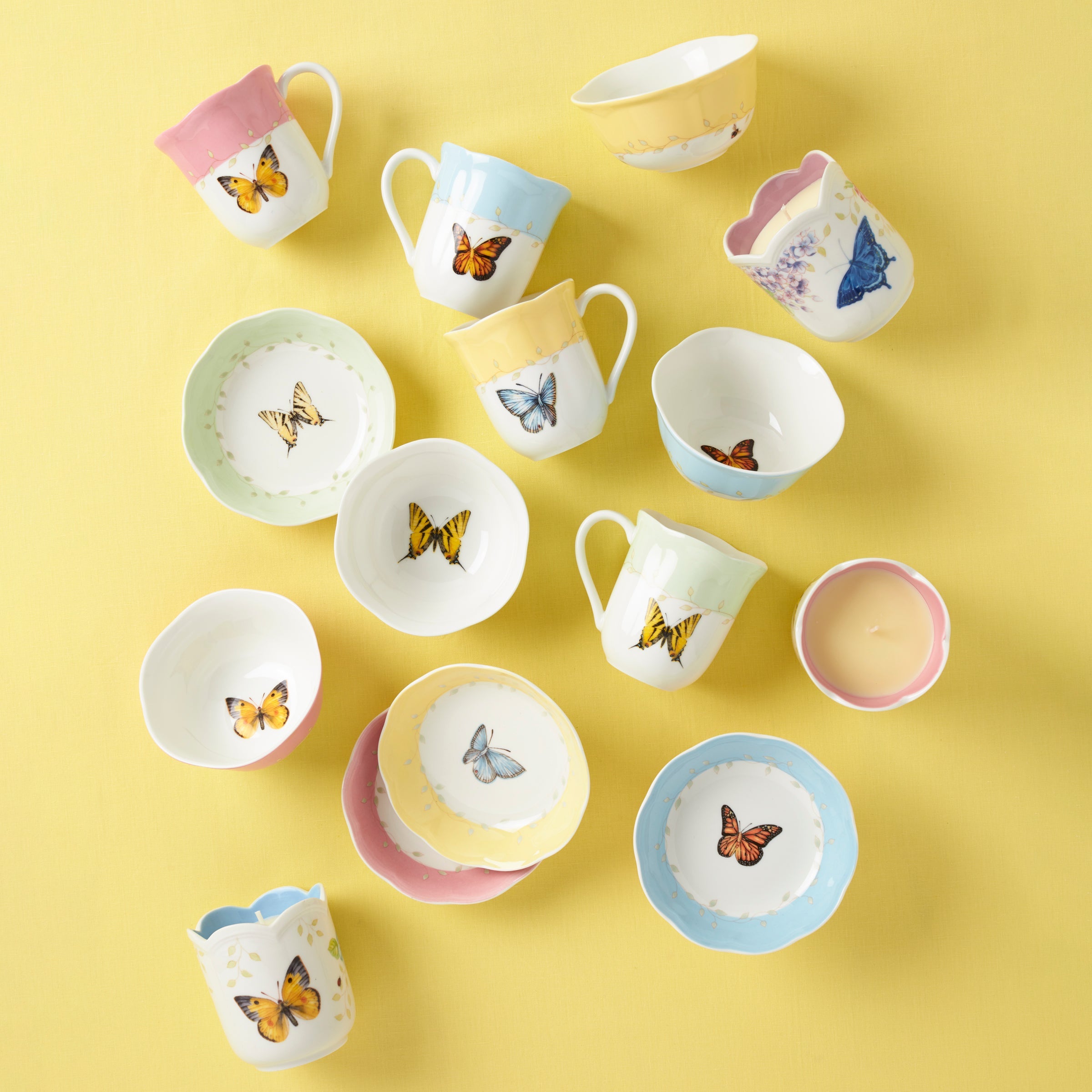 Butterfly Meadow Colors 4-Piece Dessert Bowl Set - Image 8