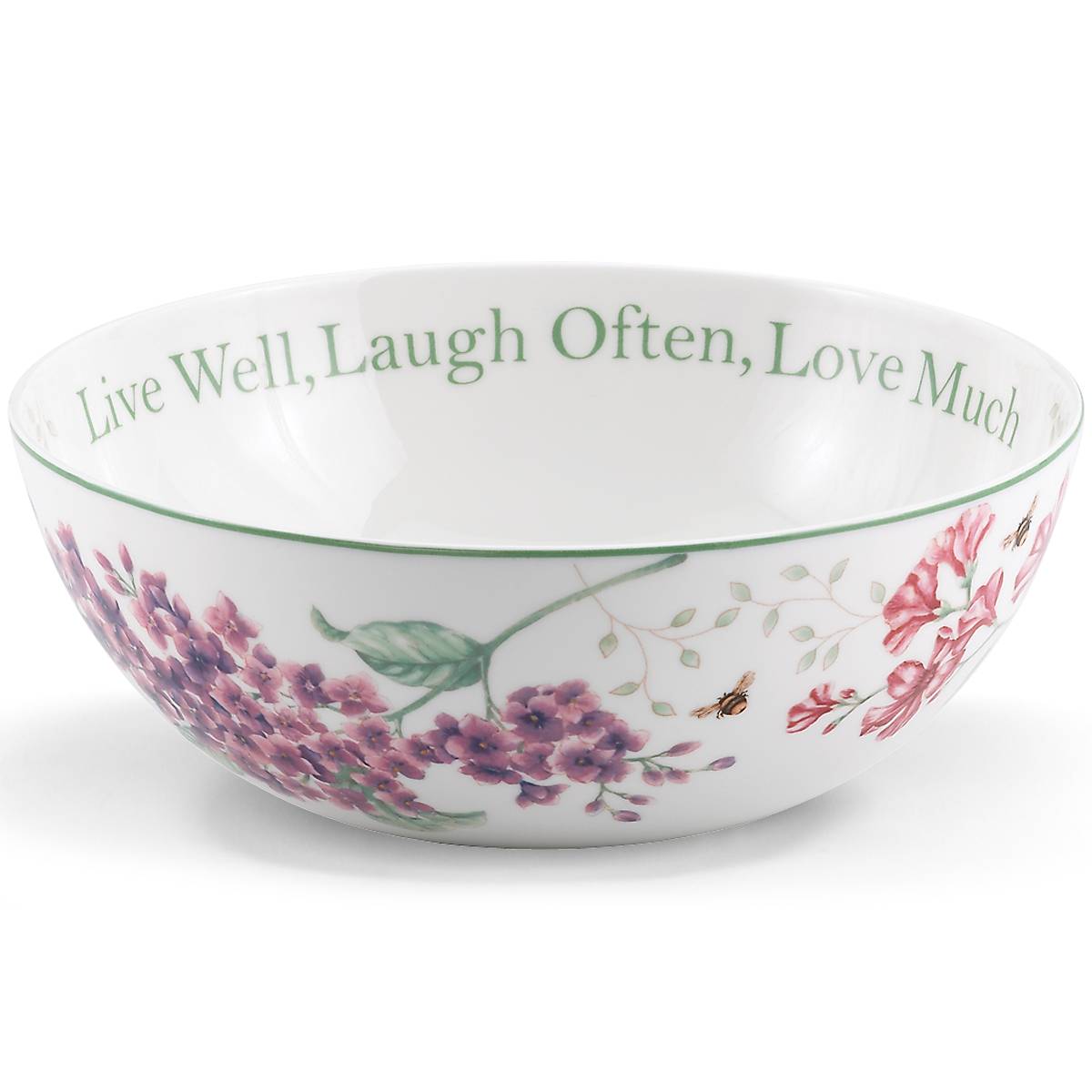 Butterfly Meadow Large Sentiment Serving Bowl - Image 3