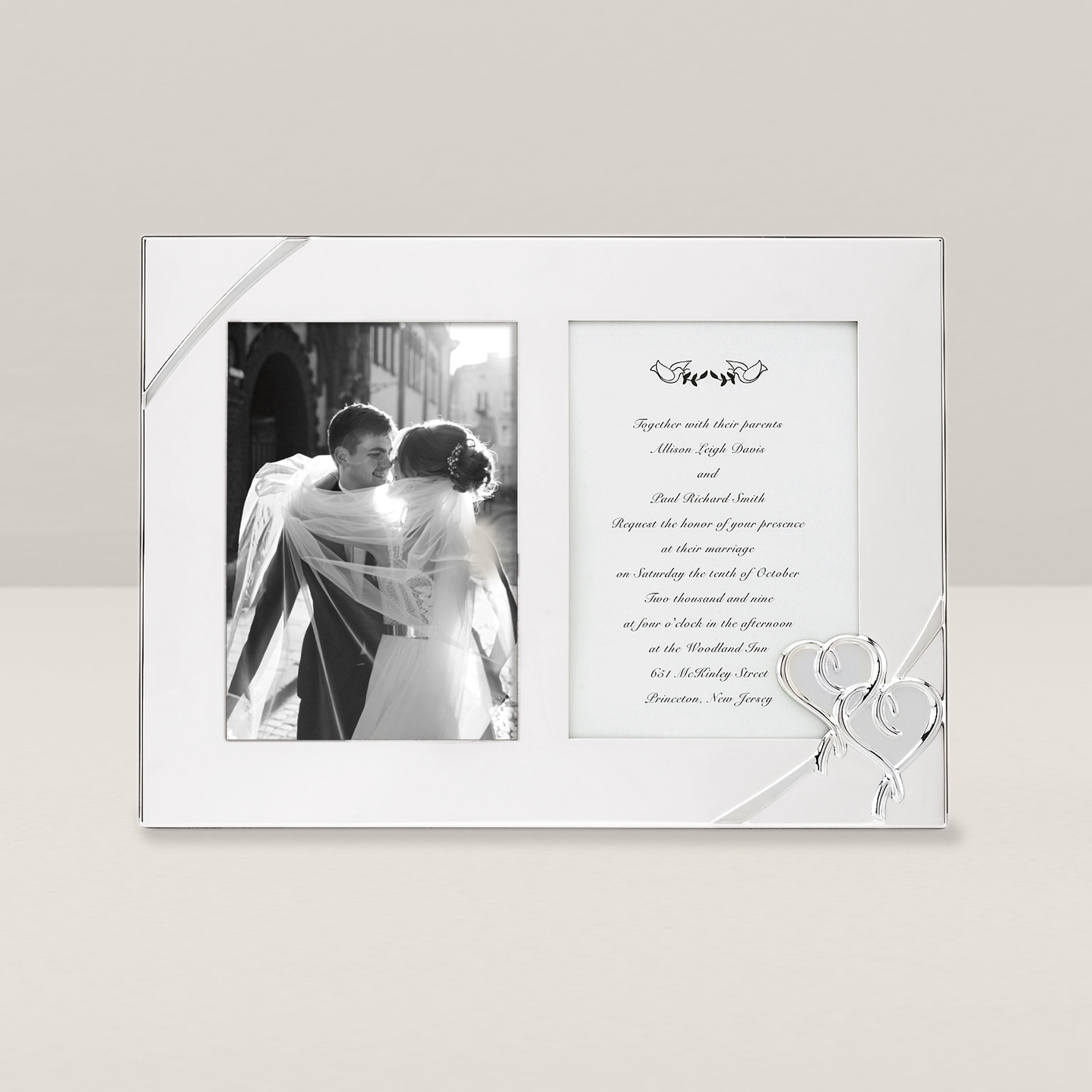 True Love Double Invitation Photo Frame