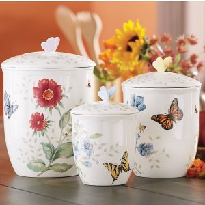 Alternative view of Butterfly Meadow 3-Piece Canister Set