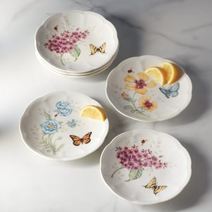 Alternative view of Butterfly Meadow 6-Piece Tidbit Plate Set