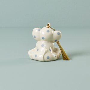Alternative view of Personalized Blue Elephant Ornament