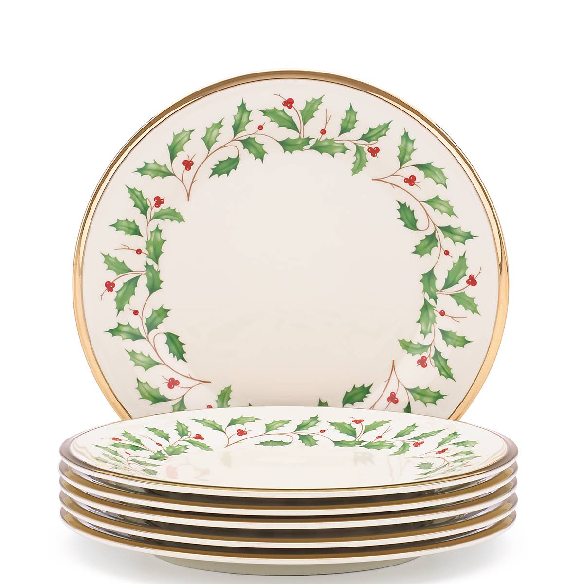 Holiday Salad Plates. Set of 6 - Image 7