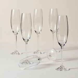 Tuscany Classics Champagne Flute Glasses. Set of 6