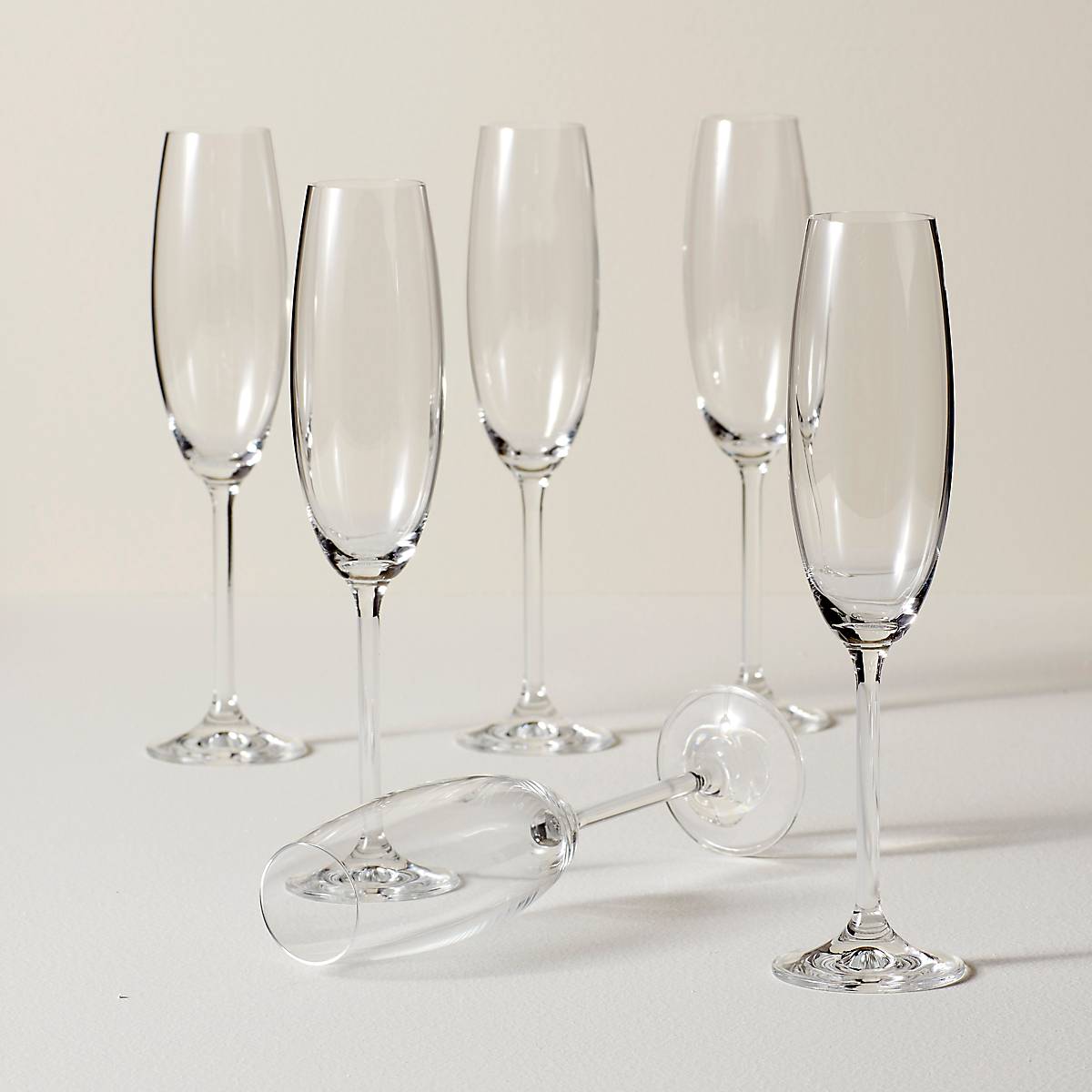 Tuscany Classics Champagne Flute Glasses. Set of 6