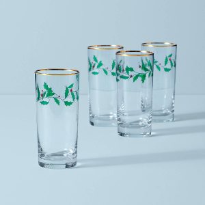 Holiday Highball Glasses. Set of 4