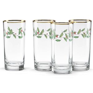 Alternative view of Holiday Highball Glasses. Set of 4