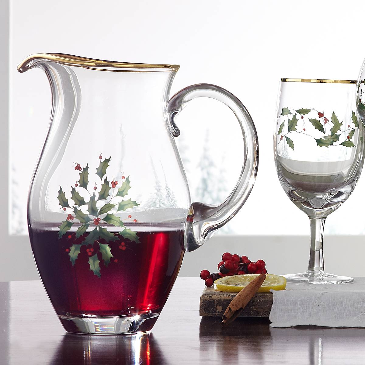 Holiday Iced Beverage Glasses. Set of 4 - Image 3
