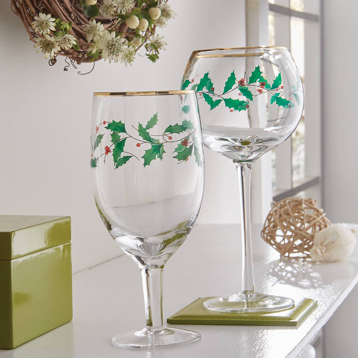 Holiday Iced Beverage Glasses. Set of 4 - Image 4