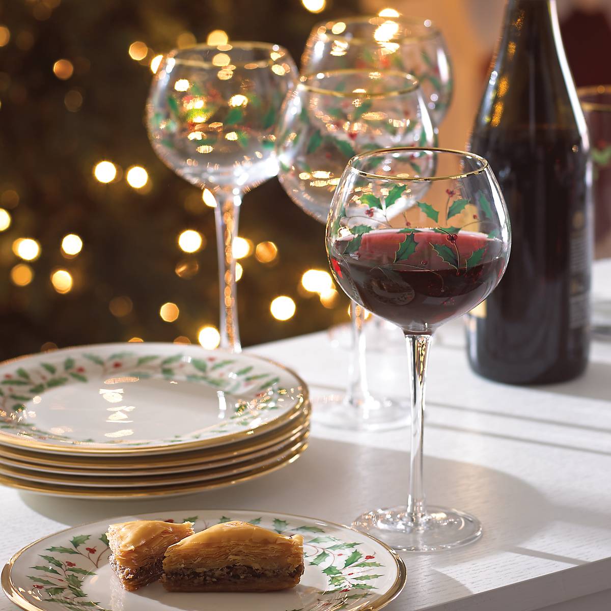 Holiday Balloon Glasses. Set of 4 - Image 11