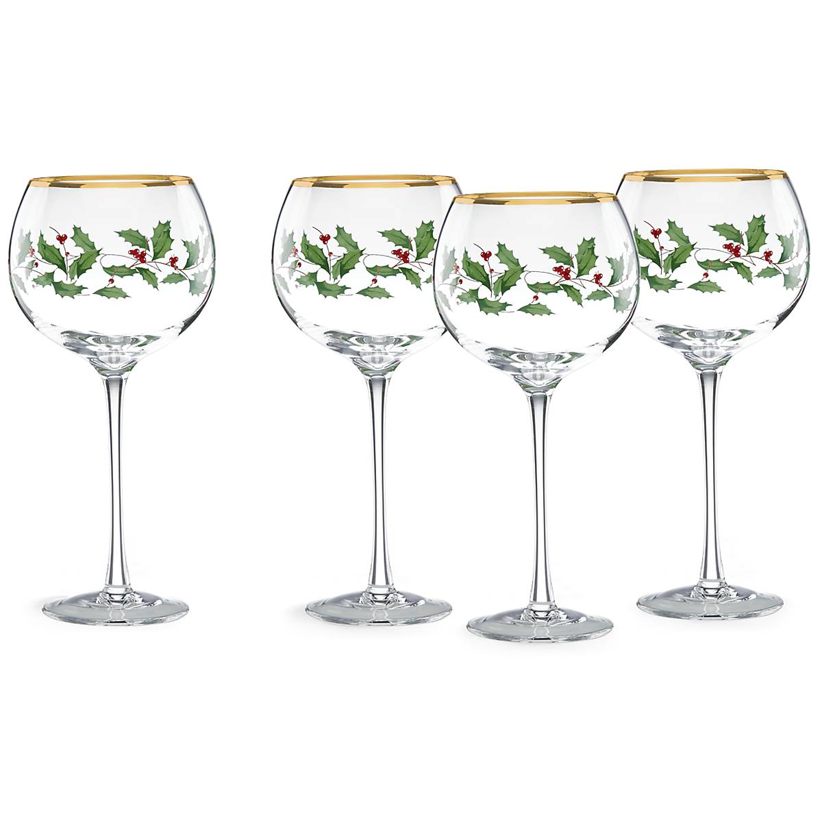 Holiday Balloon Glasses. Set of 4 - Image 12