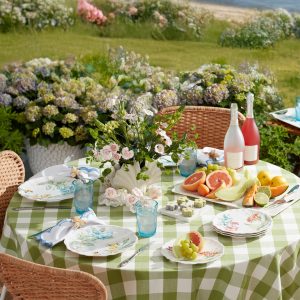 Alternative view of Butterfly Meadow Melamine Dinner Plates. Set of 4