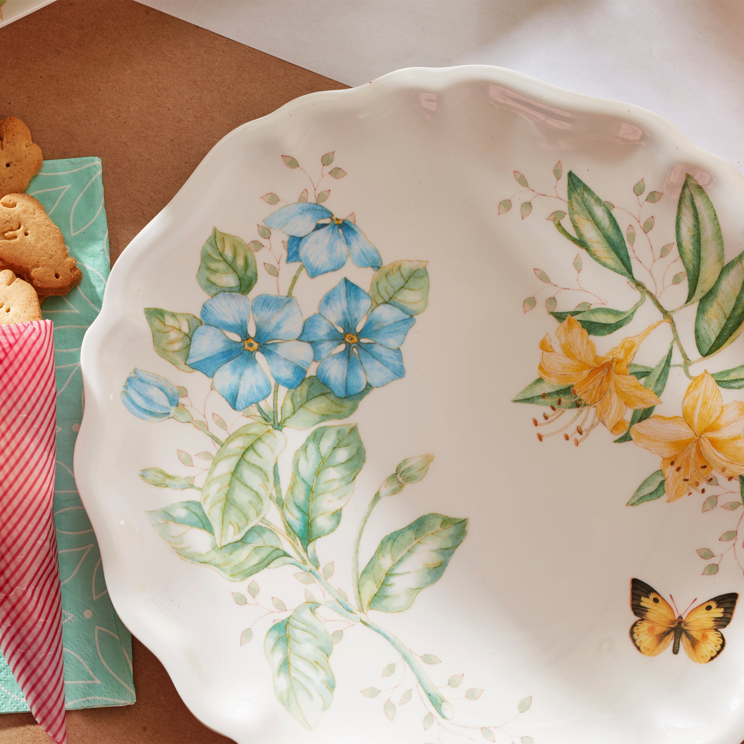 Butterfly Meadow Melamine Dinner Plates. Set of 4 - Image 6