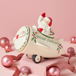 Alternative view of Holiday Santa Airplane Cookie Jar