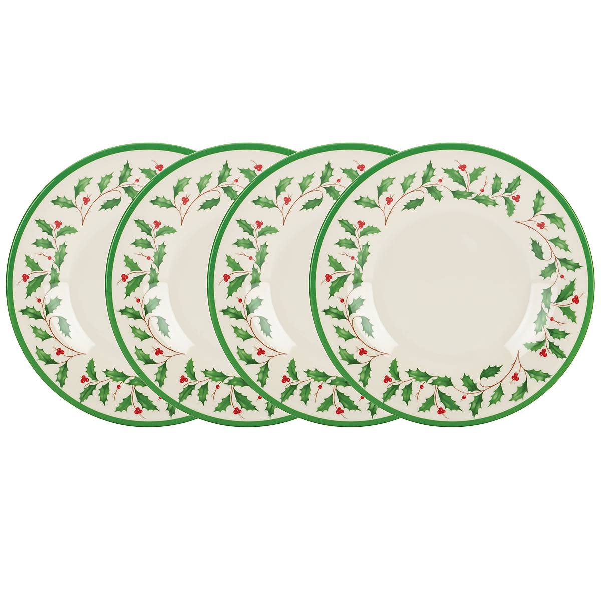 Holiday Melamine Accent Plates. Set of 4 - Image 2