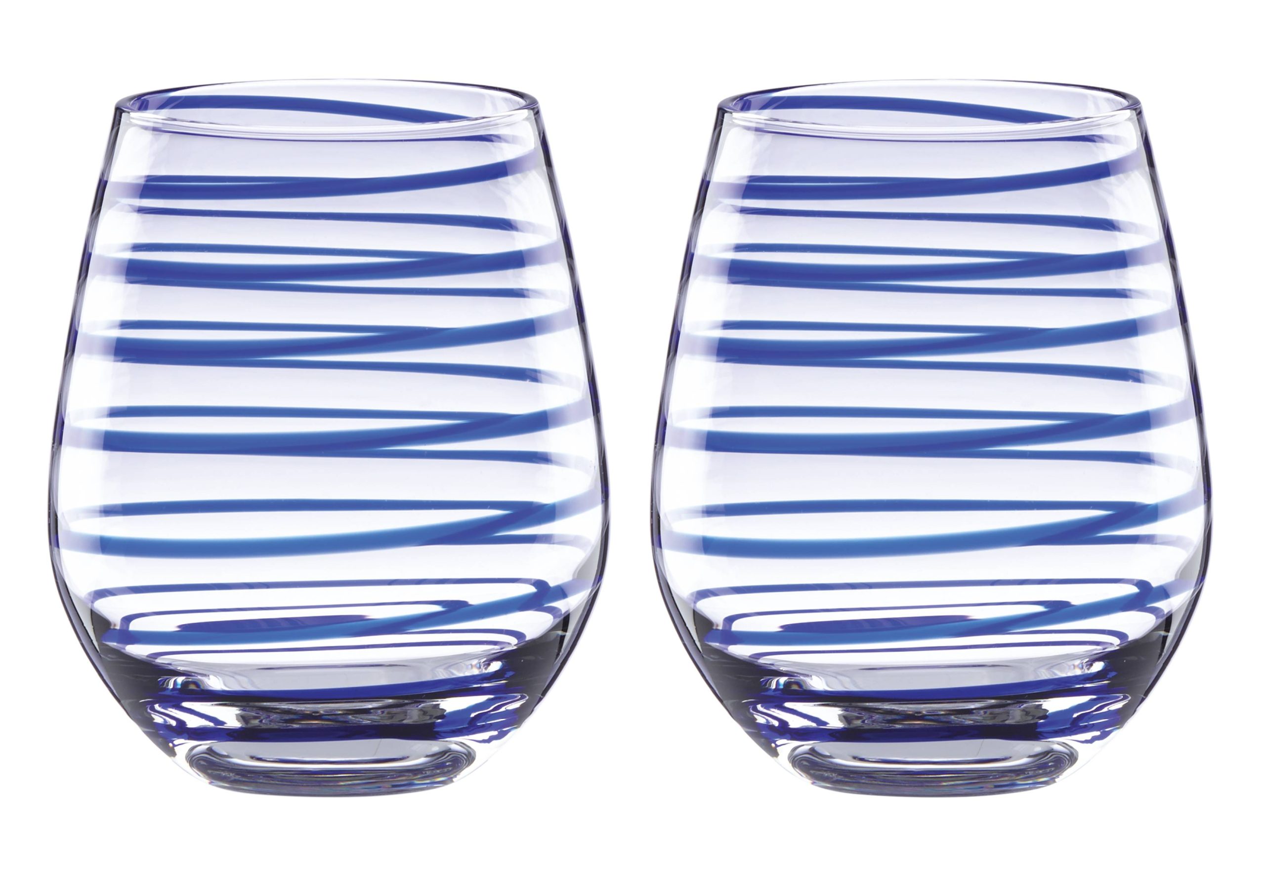 Charlotte Street Stemless Wine Glasses. Set of 2