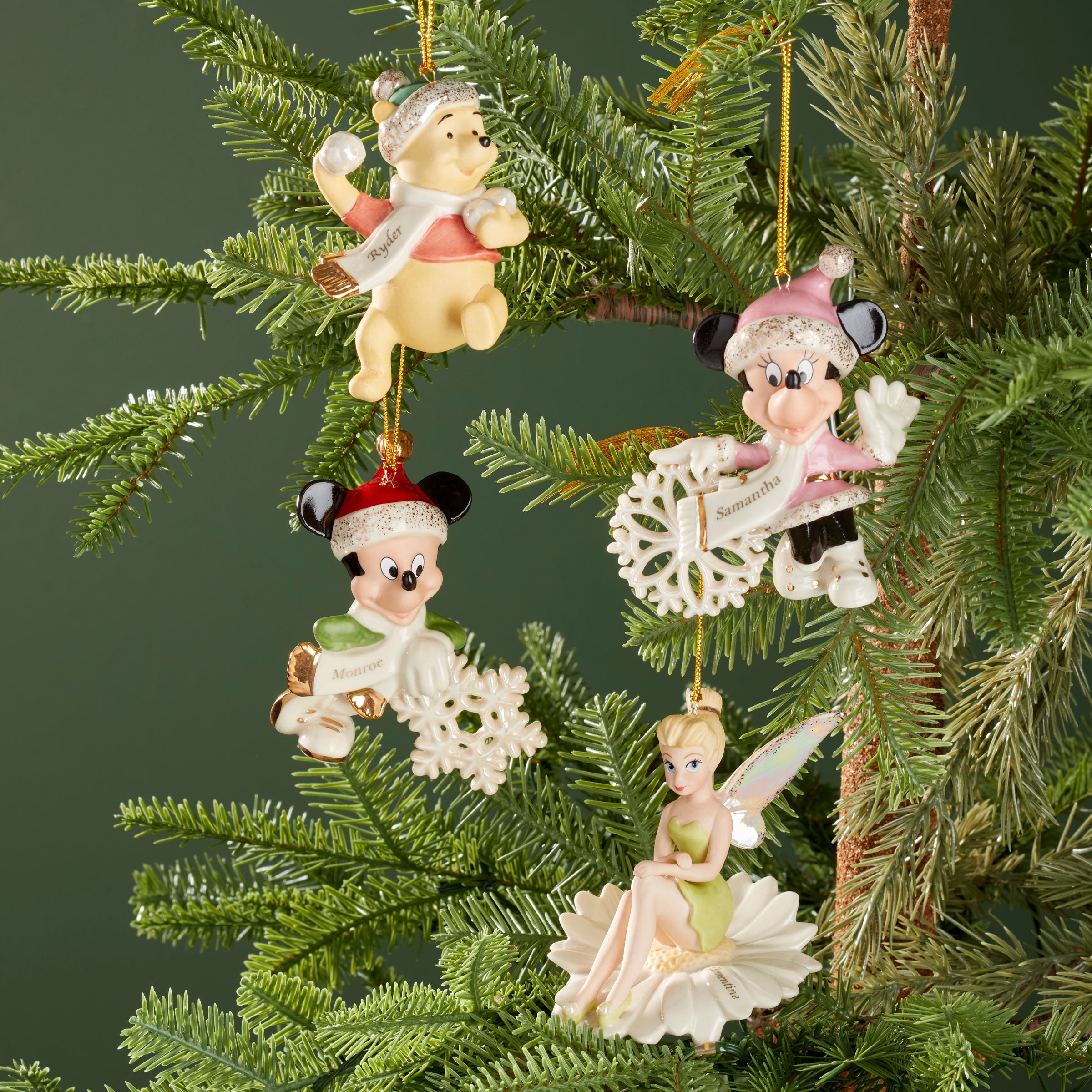 Personalized Pooh's Winter Fun Ornament - Image 3