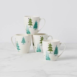 Balsam Lane Mugs. Set of 4