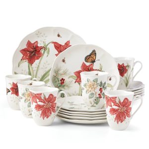 Alternative view of Butterfly Meadow Holiday 18-Piece Dinnerware Set