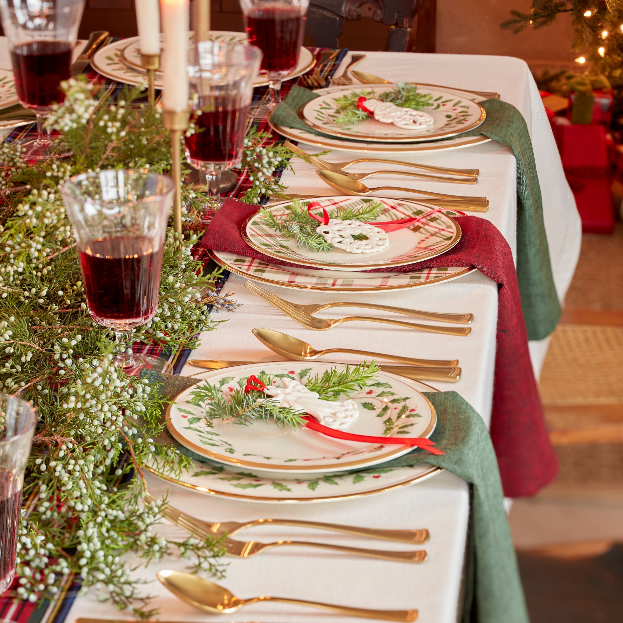 Holiday Salad Plates. Set of 6 - Image 4
