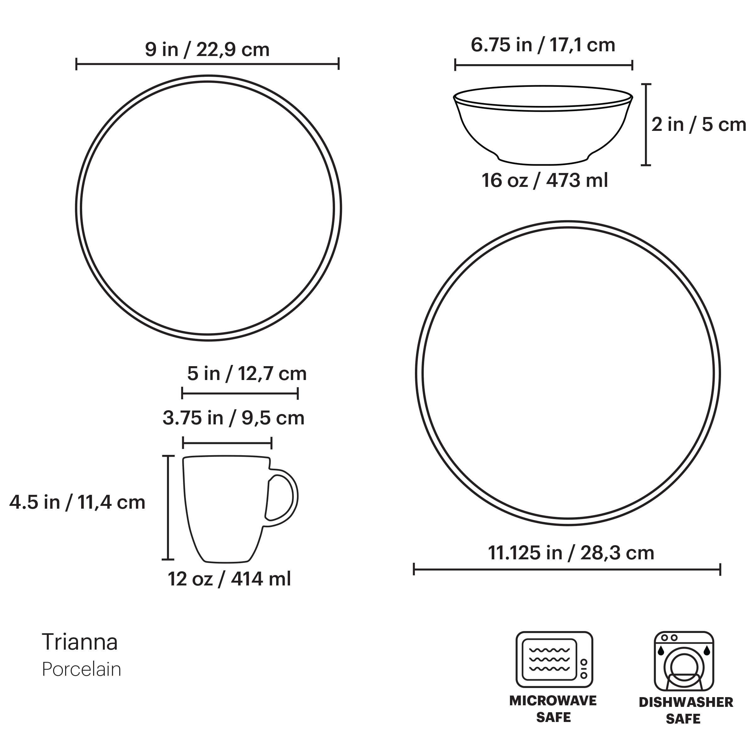 Trianna Salaria 4-Piece Place Setting - Image 5