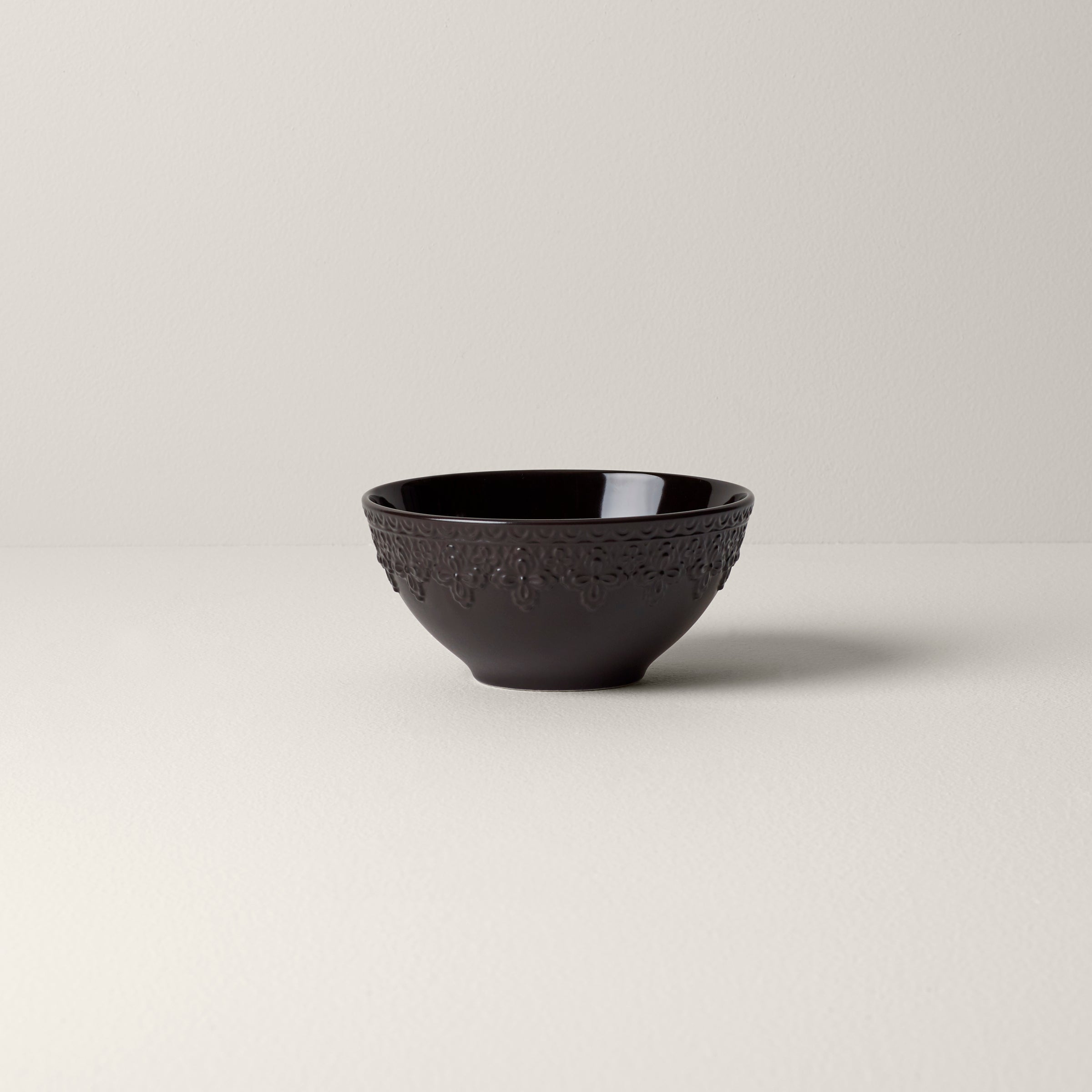 Chelse Muse Fleur Black All-Purpose Bowls. Set of 4 - Image 5