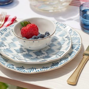 Alternative view of Blue Bay Dessert Bowls. Set of 4