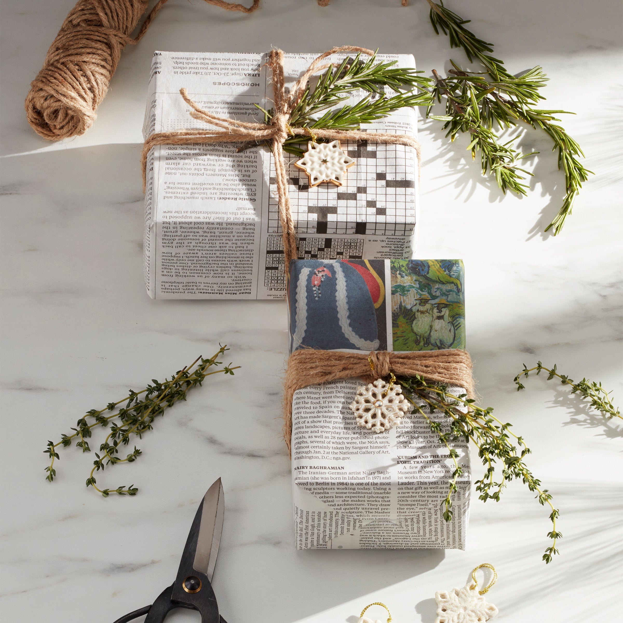 Snowflake 10-Piece Mini Ornament Set - Image 3