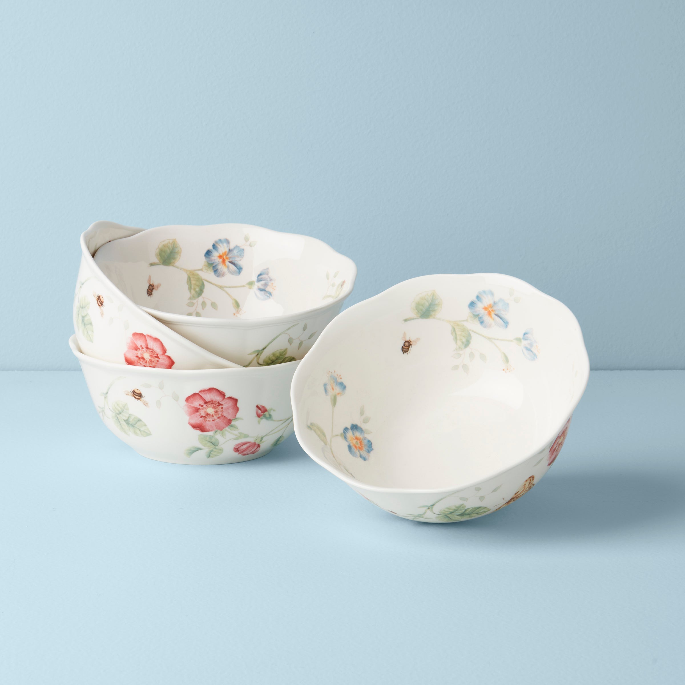 Butterfly Meadow Large All-Purpose Bowls. Set of 4