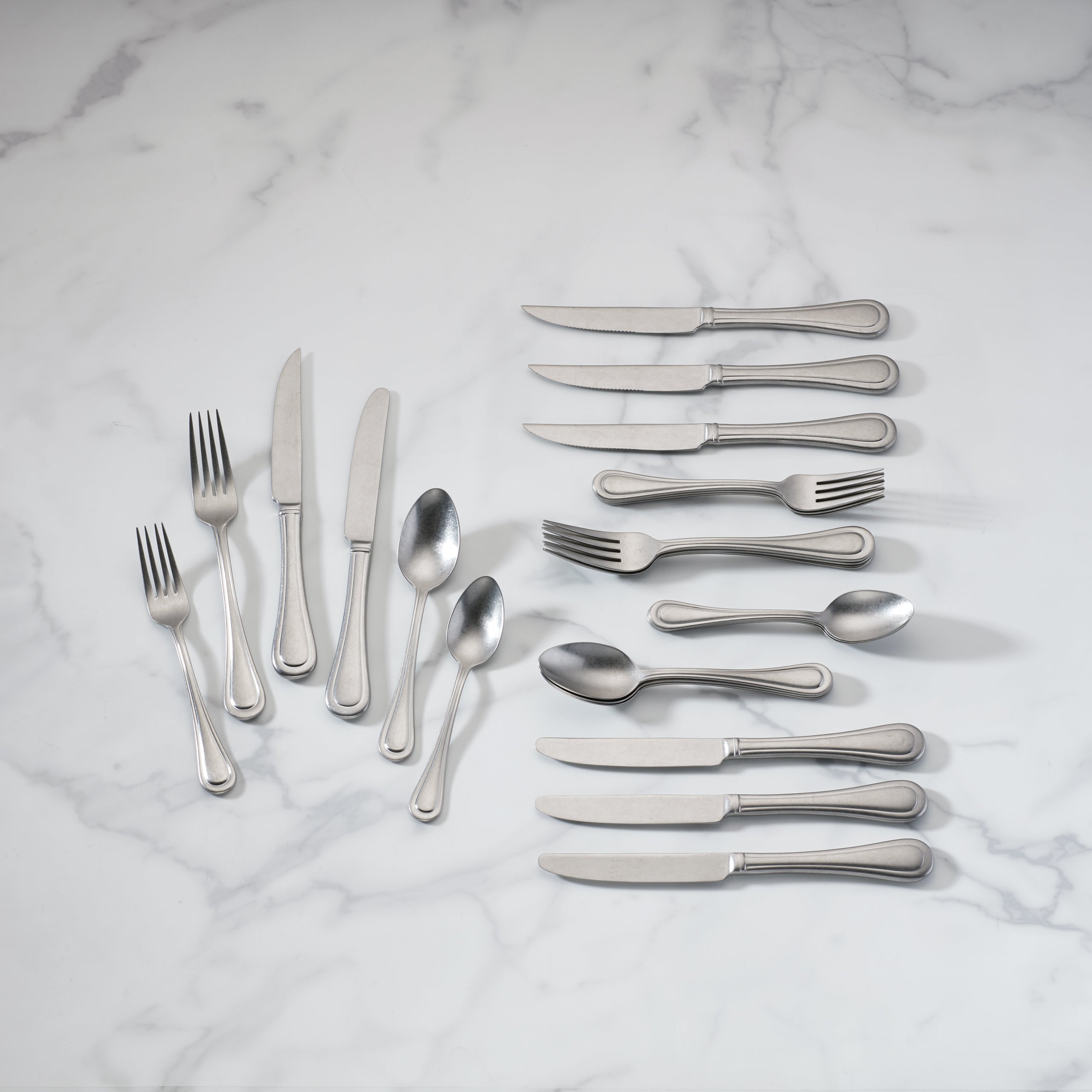 Textured Neutrals 24-Piece Flatware Set - Image 2