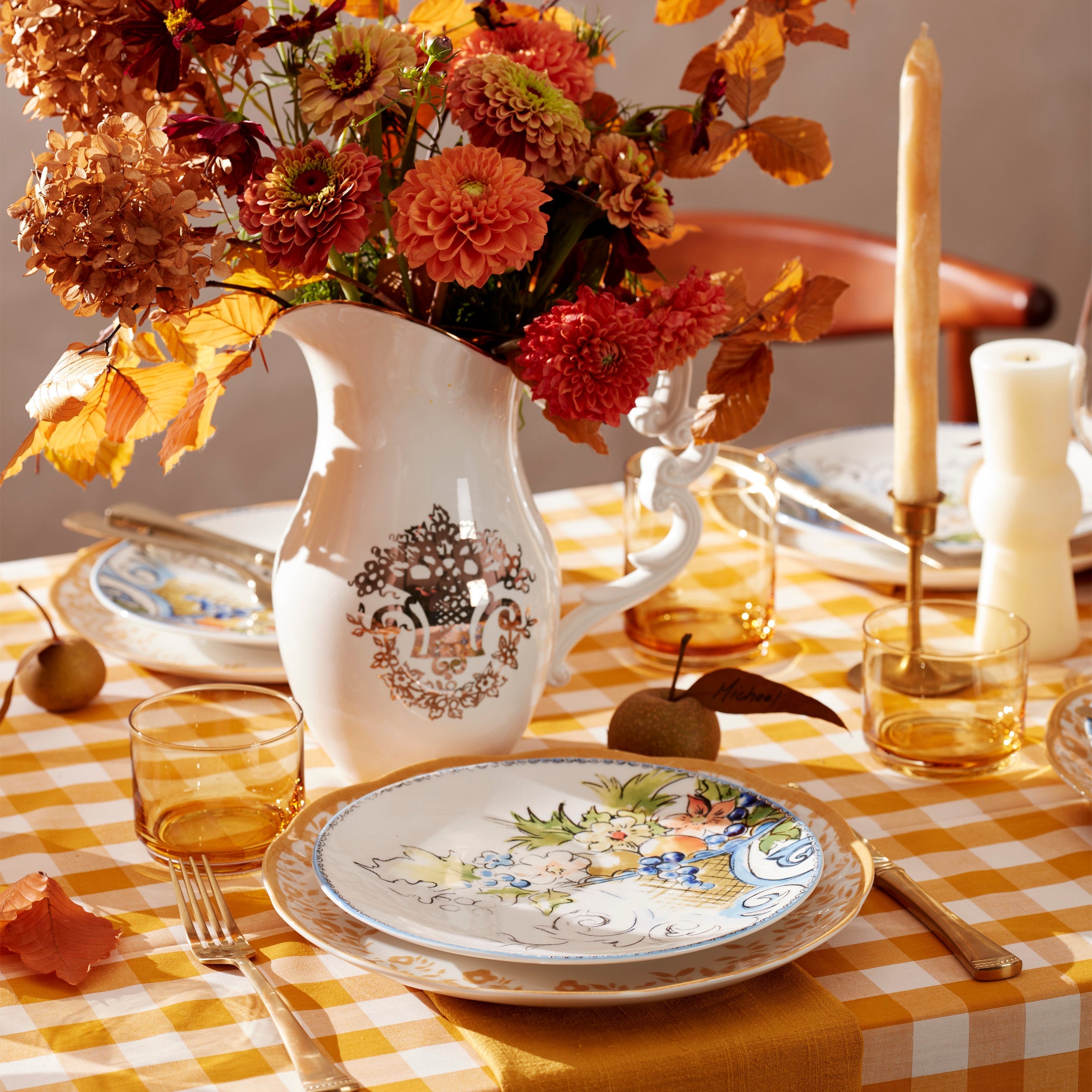 Tuscany Classics Stackable Amber Short Glasses. Set of 4 - Image 10