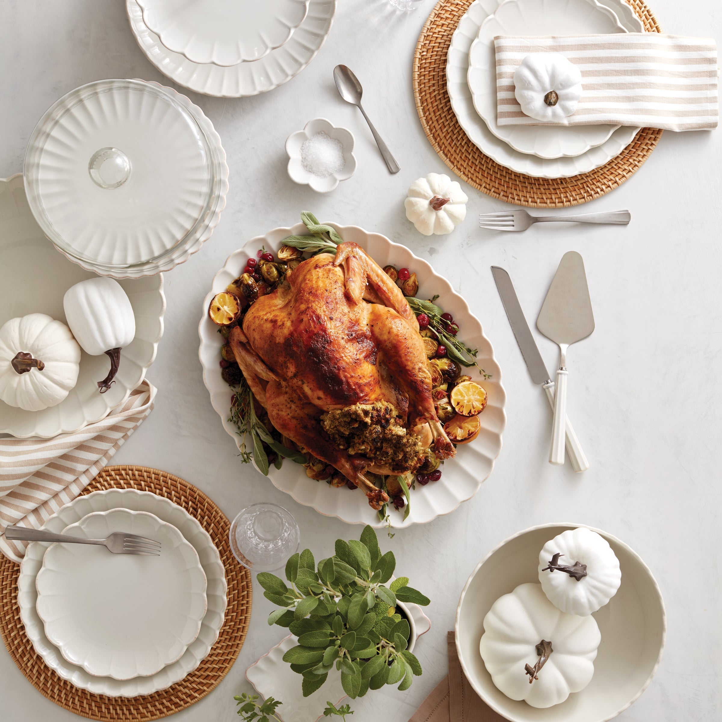 French Perle Scallop 2-Piece Dessert Set - Image 4
