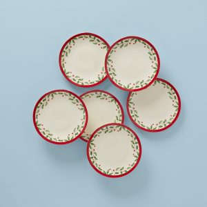 Holiday Accent Plates. Set of 6