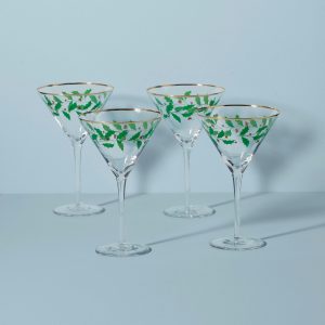 Alternative view of Holiday Martini Glasses. Set of 4