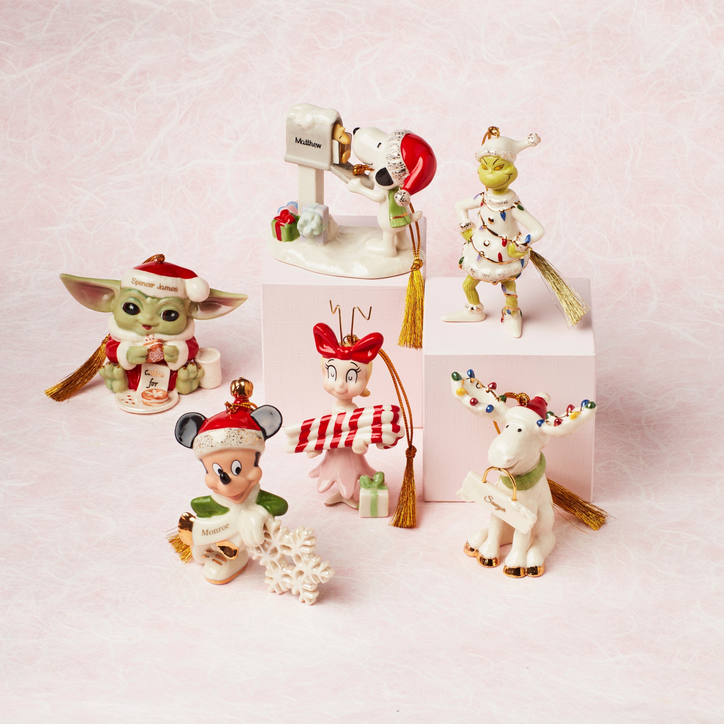 Personalized Mickey Mouse Snowflake Ornament - Image 3