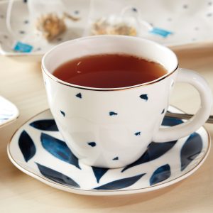 Alternative view of Blue Bay 4-Piece Teacup & Saucer Set